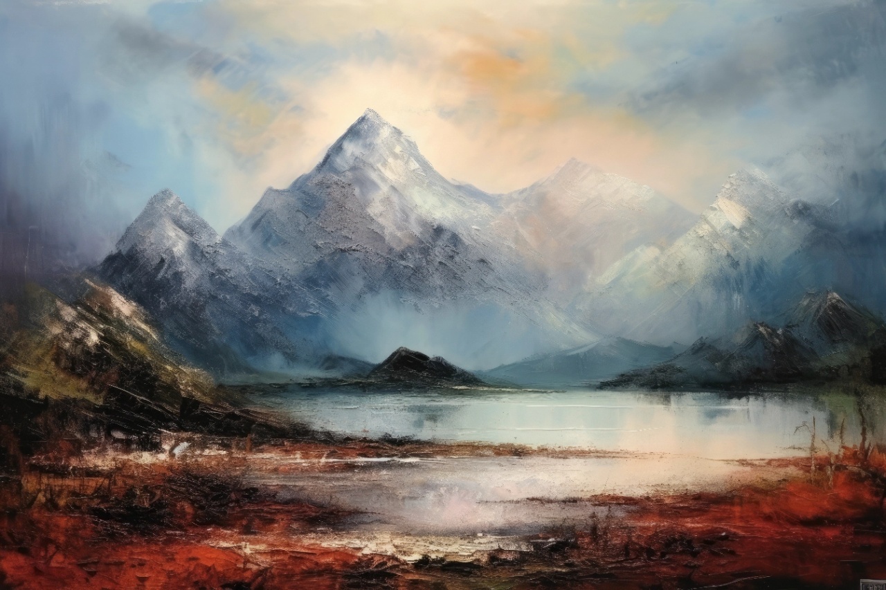 Fototapet Artistic Montagne et Ciel Paysage Rêve MP108