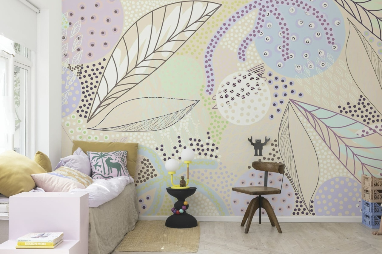 Fototapet, Artsy Leafs, Lilac, Rebel Walls - 3
