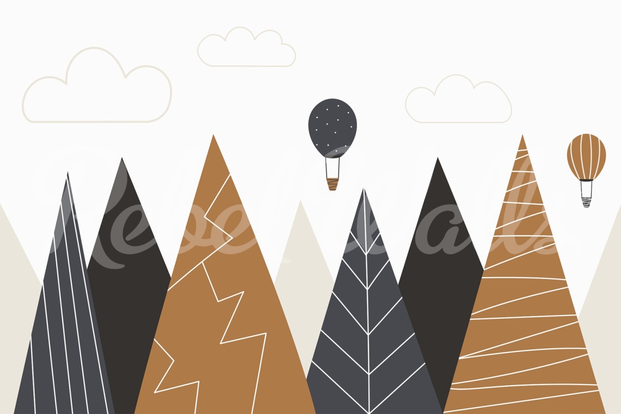Fototapet, Balloon Mountain, Natural, Rebel Walls - 2