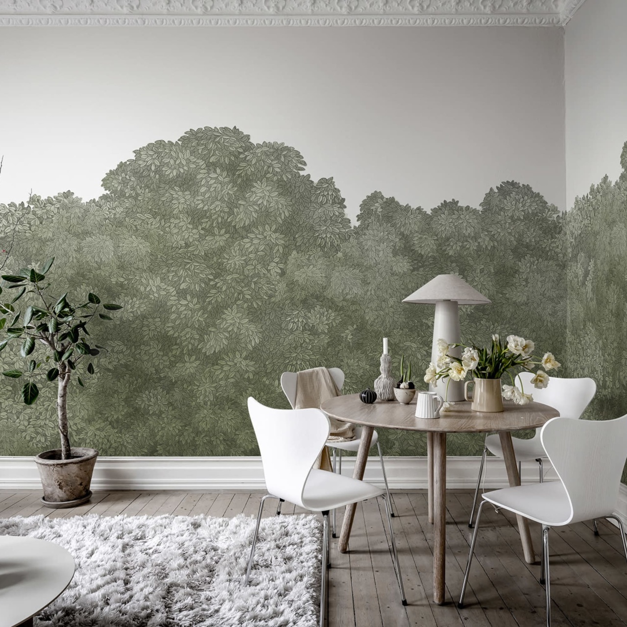 Fototapet, Belle Buisson, Green, Rebel Walls