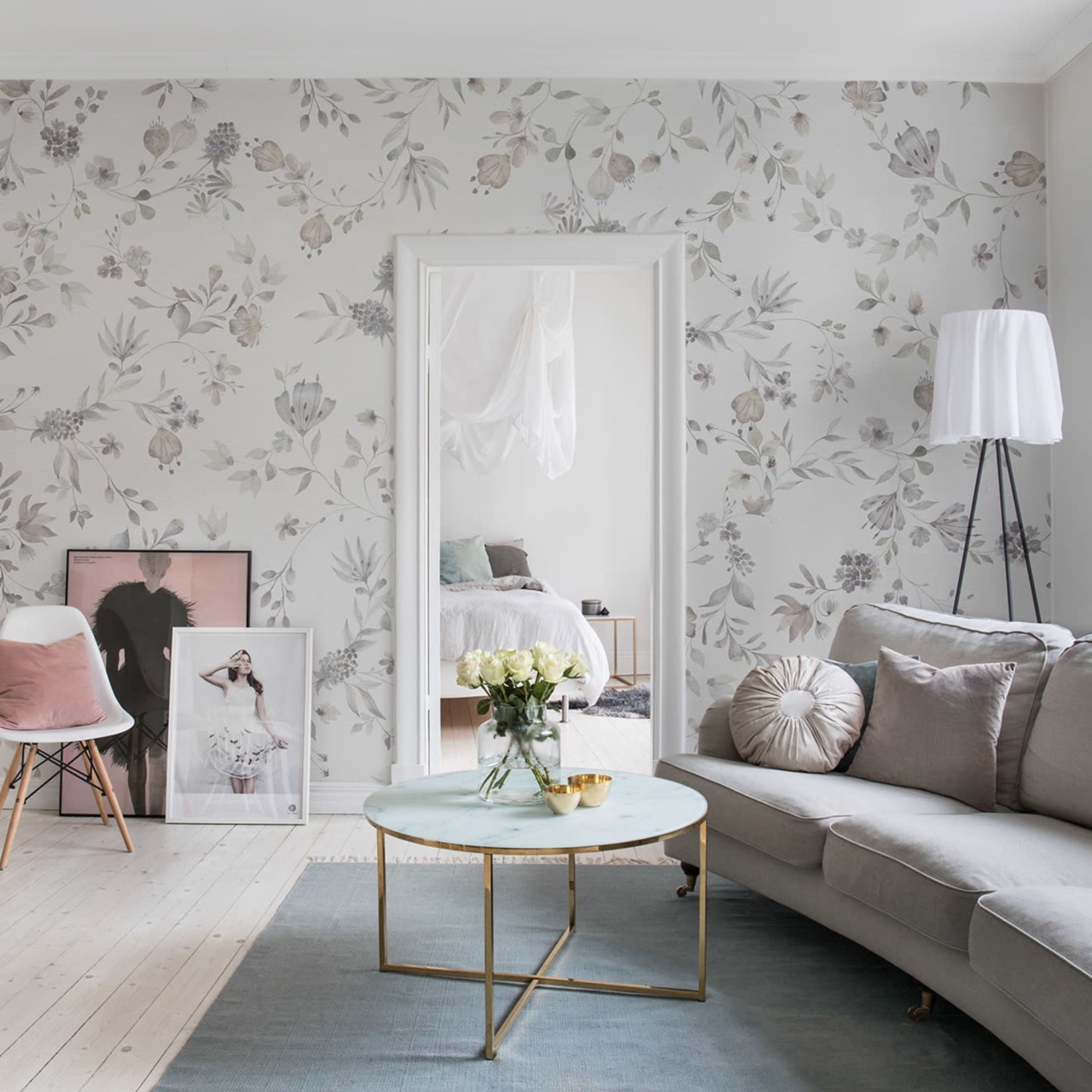 Fototapet, Blossom Fling, Pastel, Rebel Walls