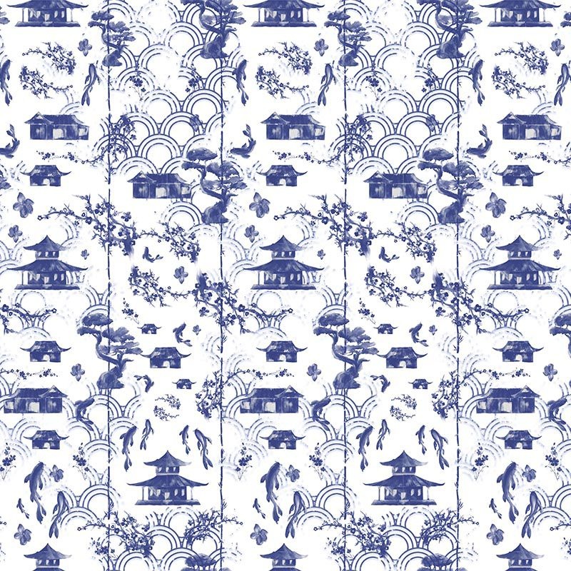 Fototapet Blue Imari, VLAdiLA - 2