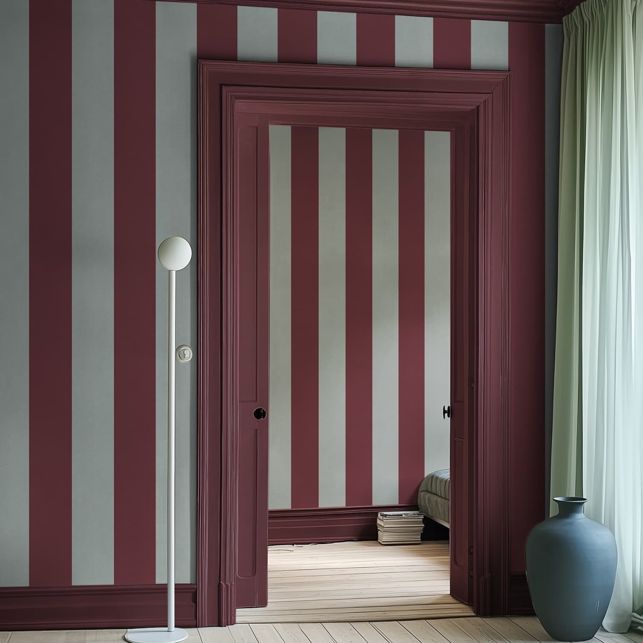 Fototapet, Bold Stripes, Blue, Rebel Walls - 3