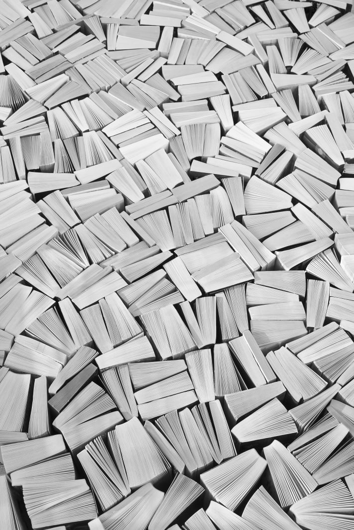 Fototapet, Books, White, Rebel Walls - 2
