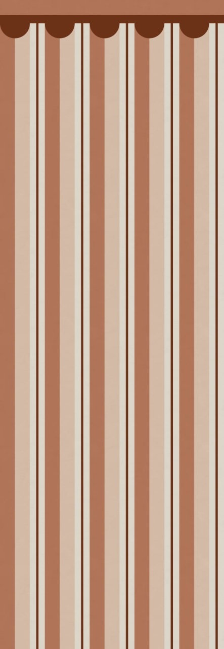 Fototapet, Border Stripe, Brown, Rebel Walls - 2