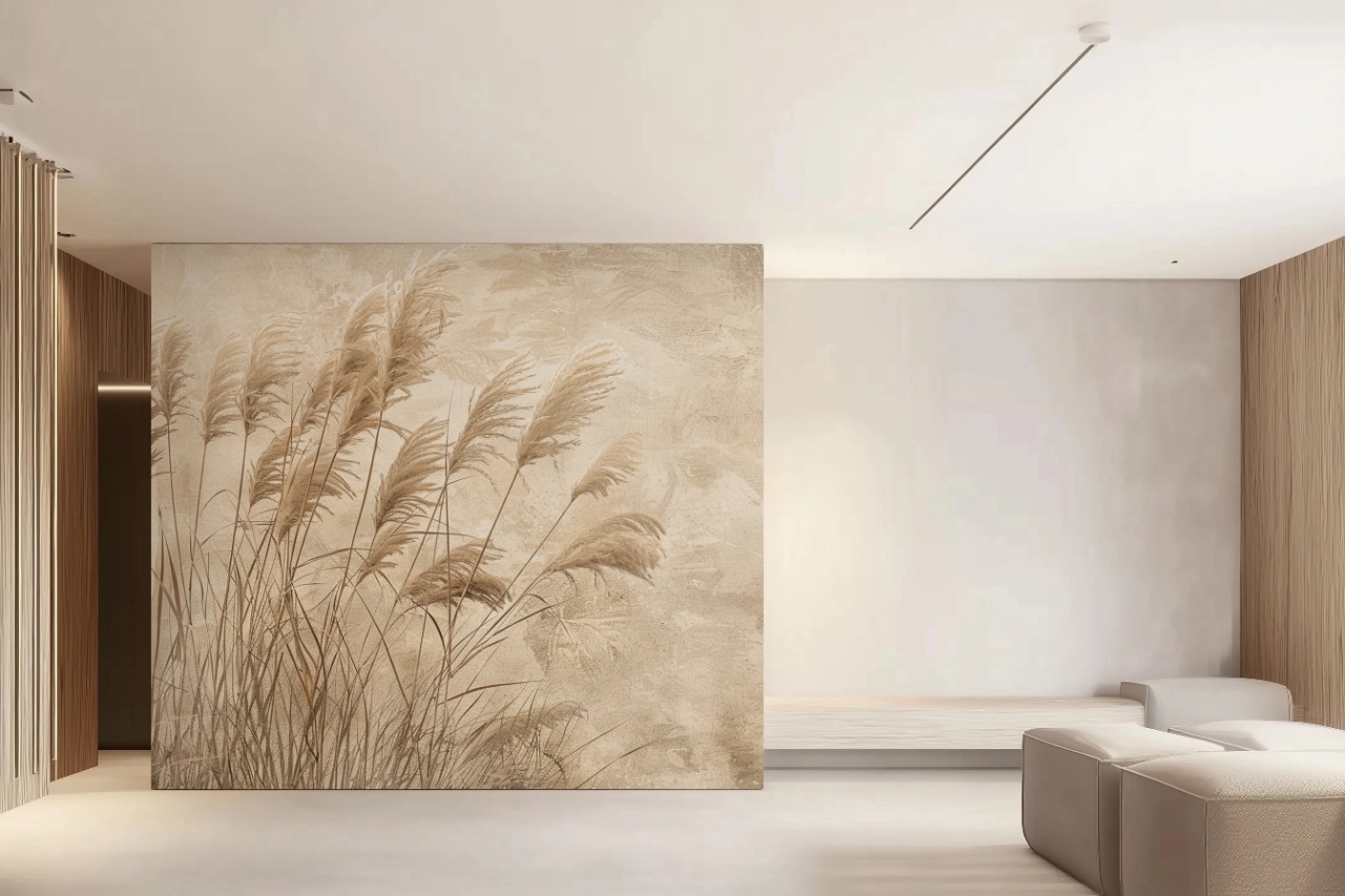 Fototapet Botanic Beige Naturel Poeme Rêve BNP200 - 2