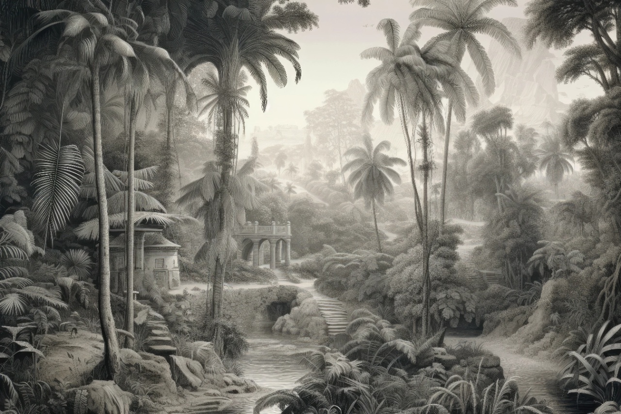 Fototapet Botanic Bosquet Polynesie Rêve BP104