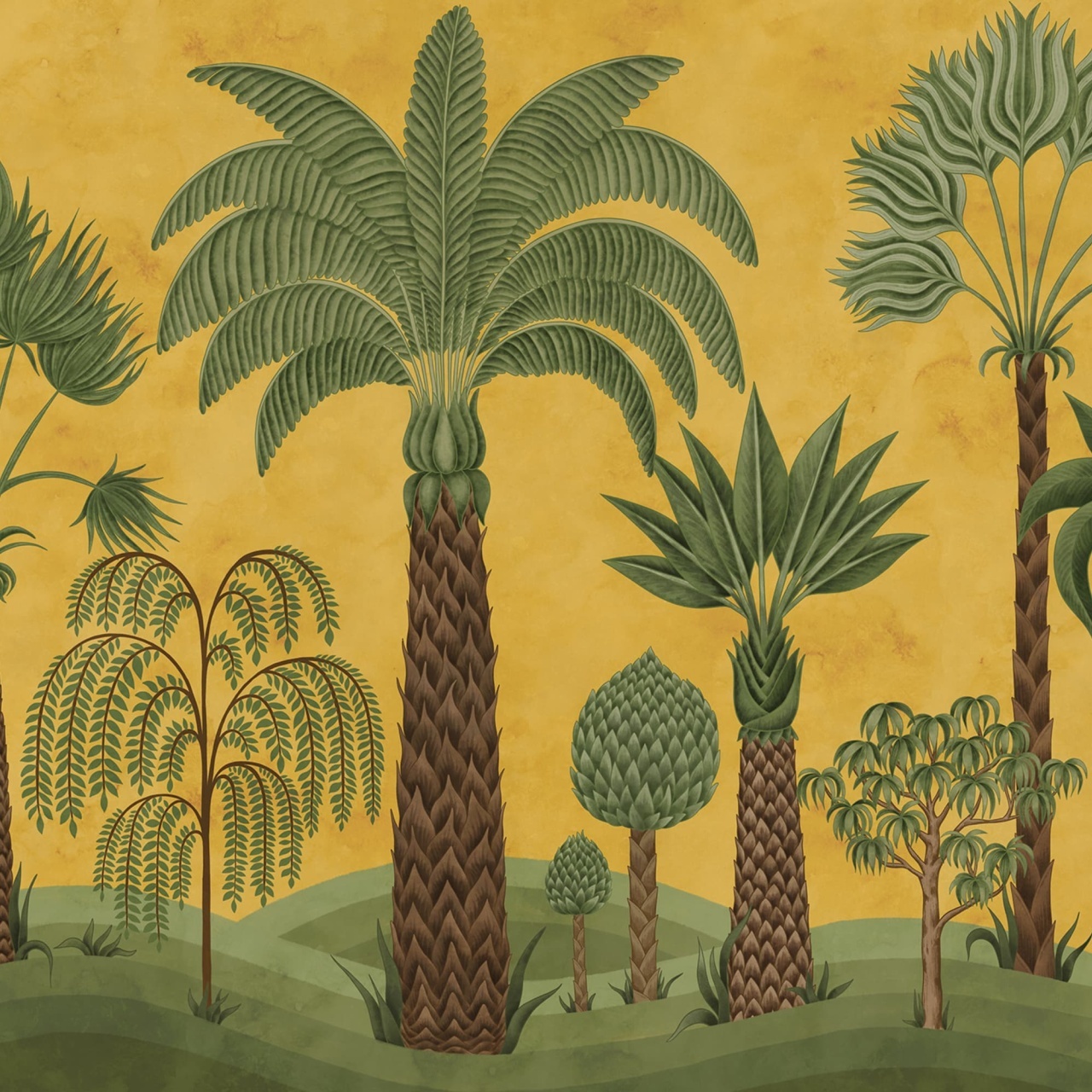 Fototapet, Botanical Bliss, Yellow, Rebel Walls - 2