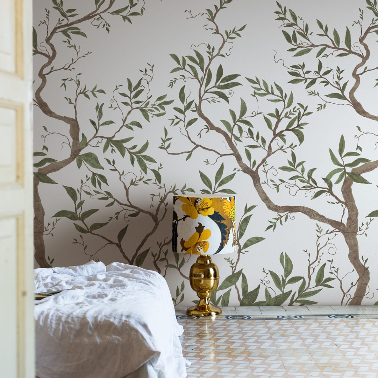 Fototapet, Branches of Dreams, White, Rebel Walls