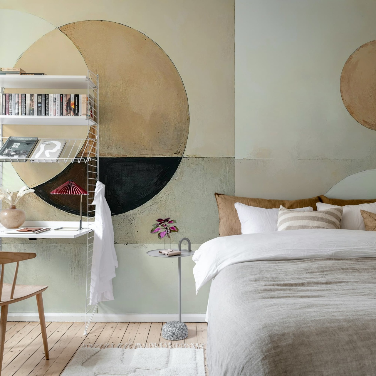 Fototapet, Circles, Beige, Rebel Walls