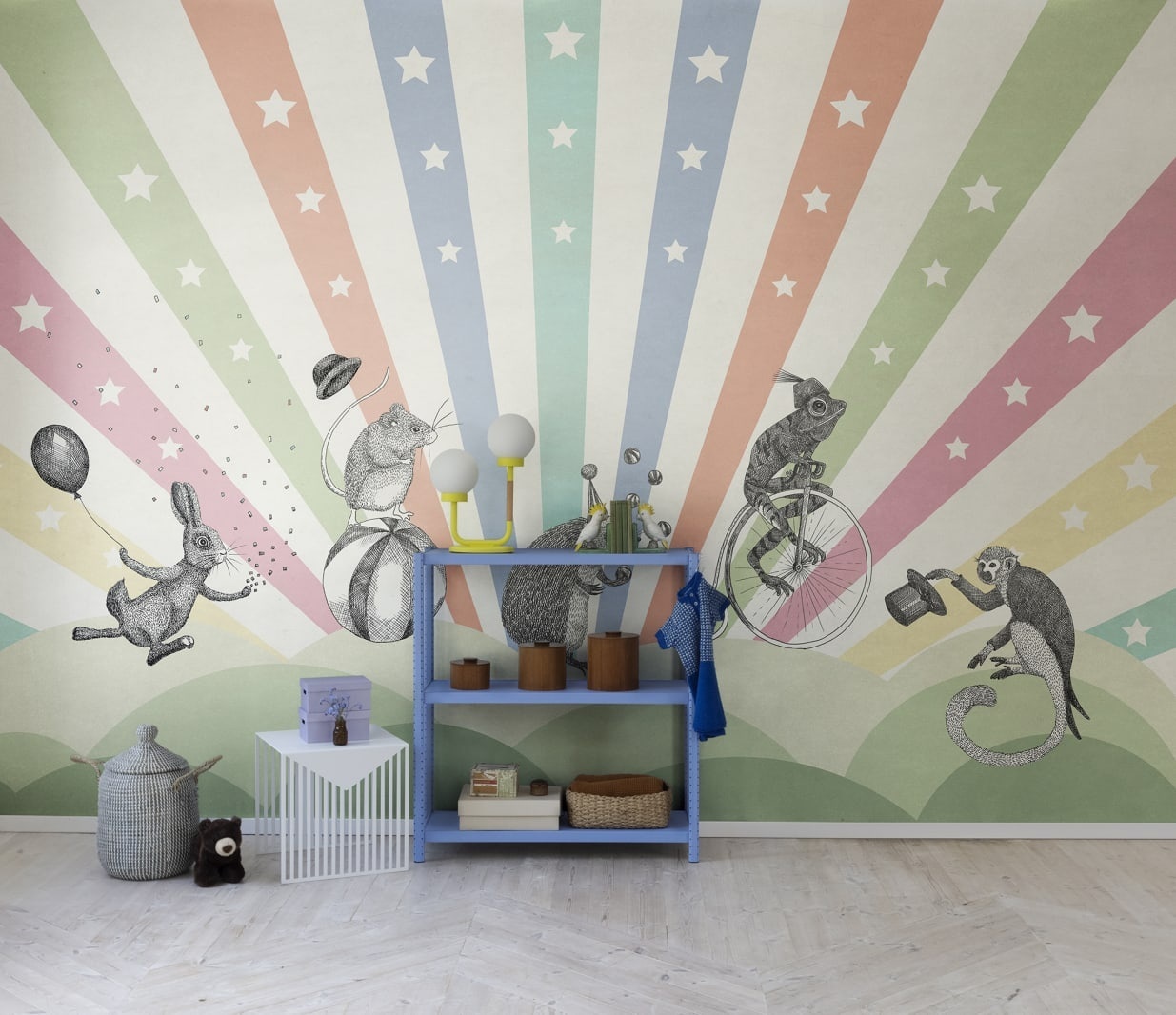 Fototapet, Circus, Rainbow, Rebel Walls - 4