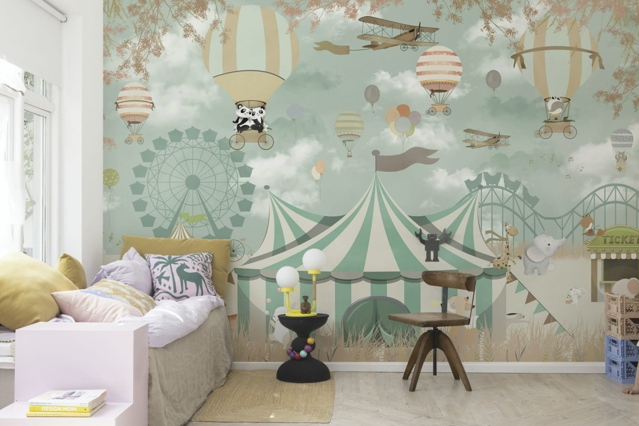 Fototapet, Circus Town, Pastel, Rebel Walls