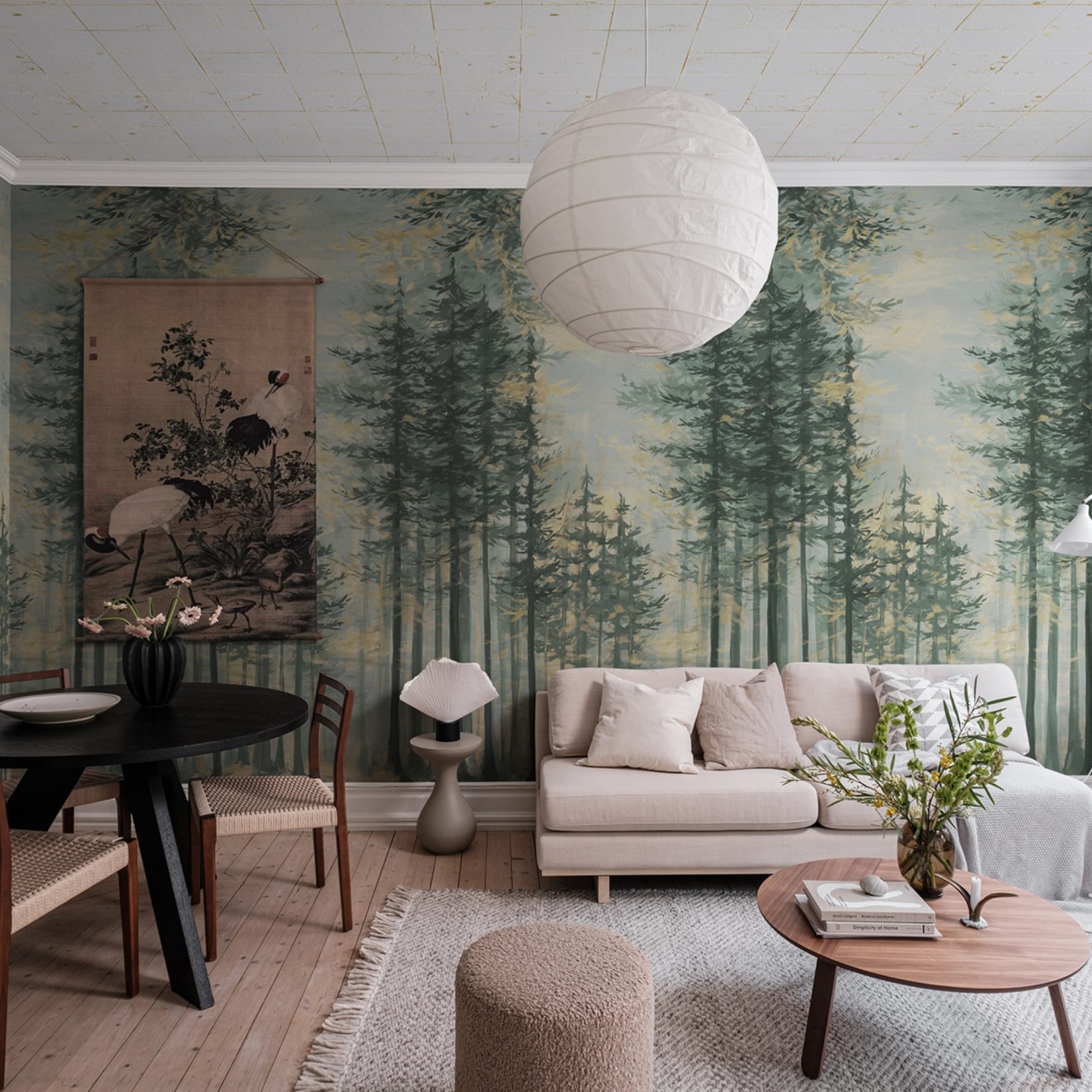 Fototapet, Daybreak, Green, Rebel Walls - 3