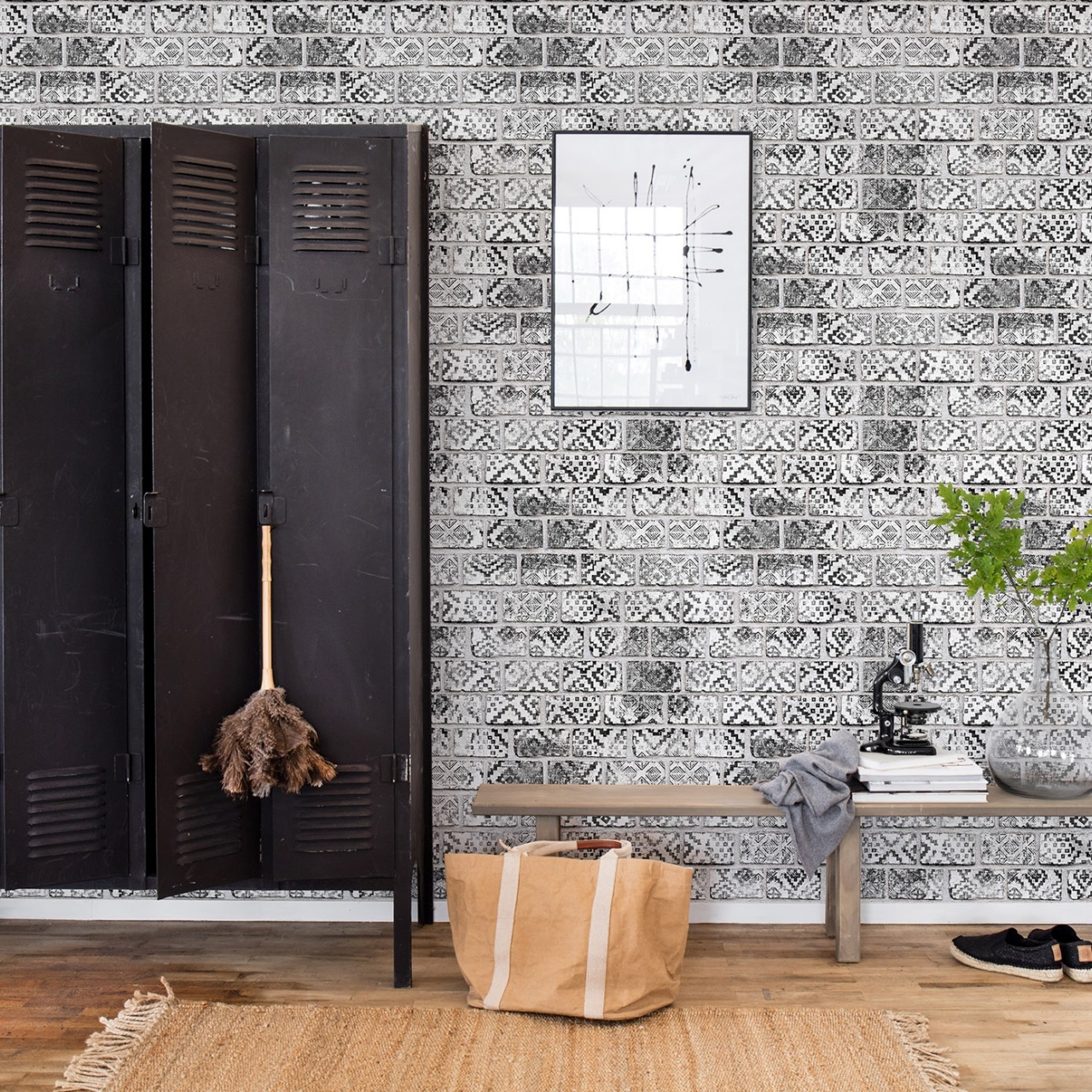 Fototapet, Decorated Bricks, Rebel Walls