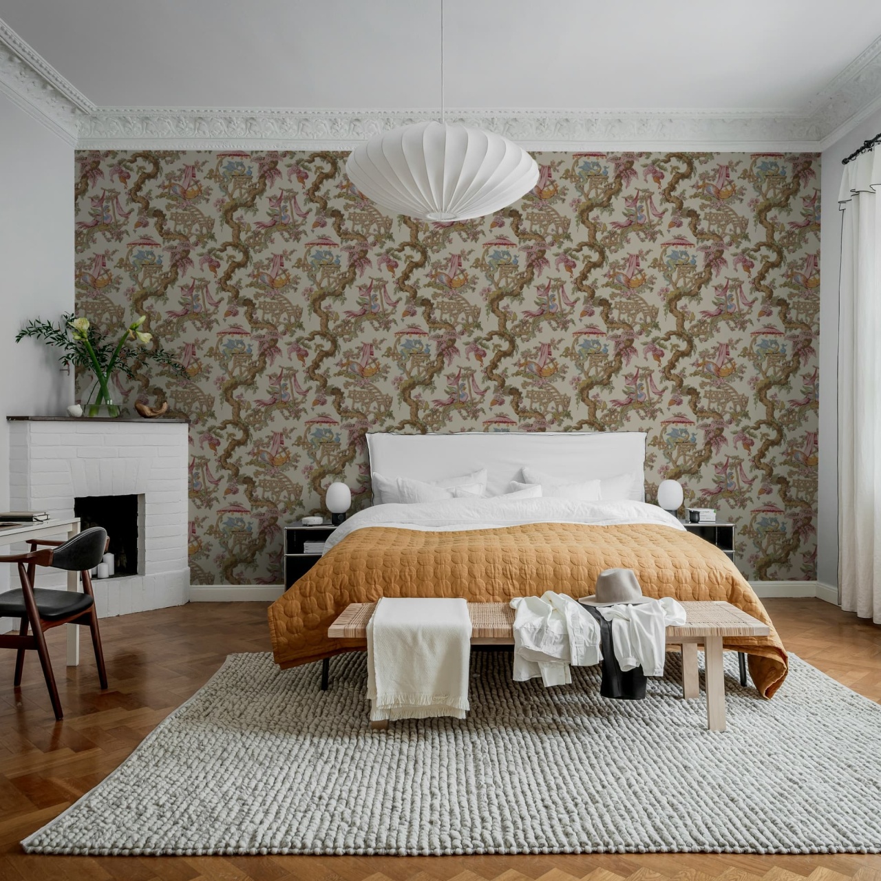 Fototapet, Dragon Tree Bloom, Beige, Rebel Walls - 3