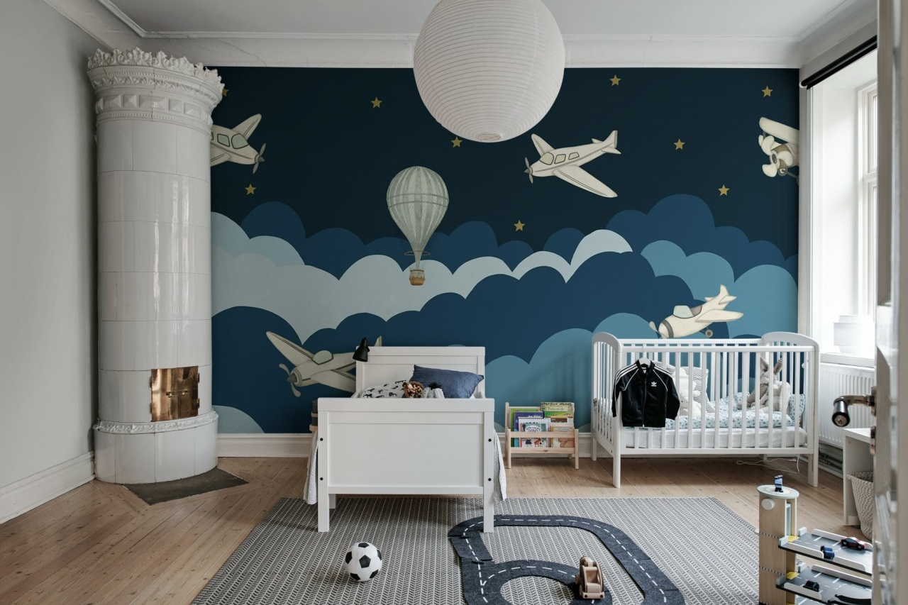 Fototapet, Fly Away, Dark Blue, Rebel Walls - 3