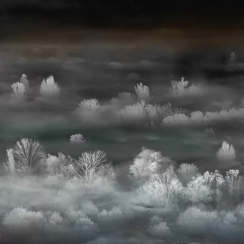 Fototapet Foggy Landscape Nightview, VLAdiLA - 2