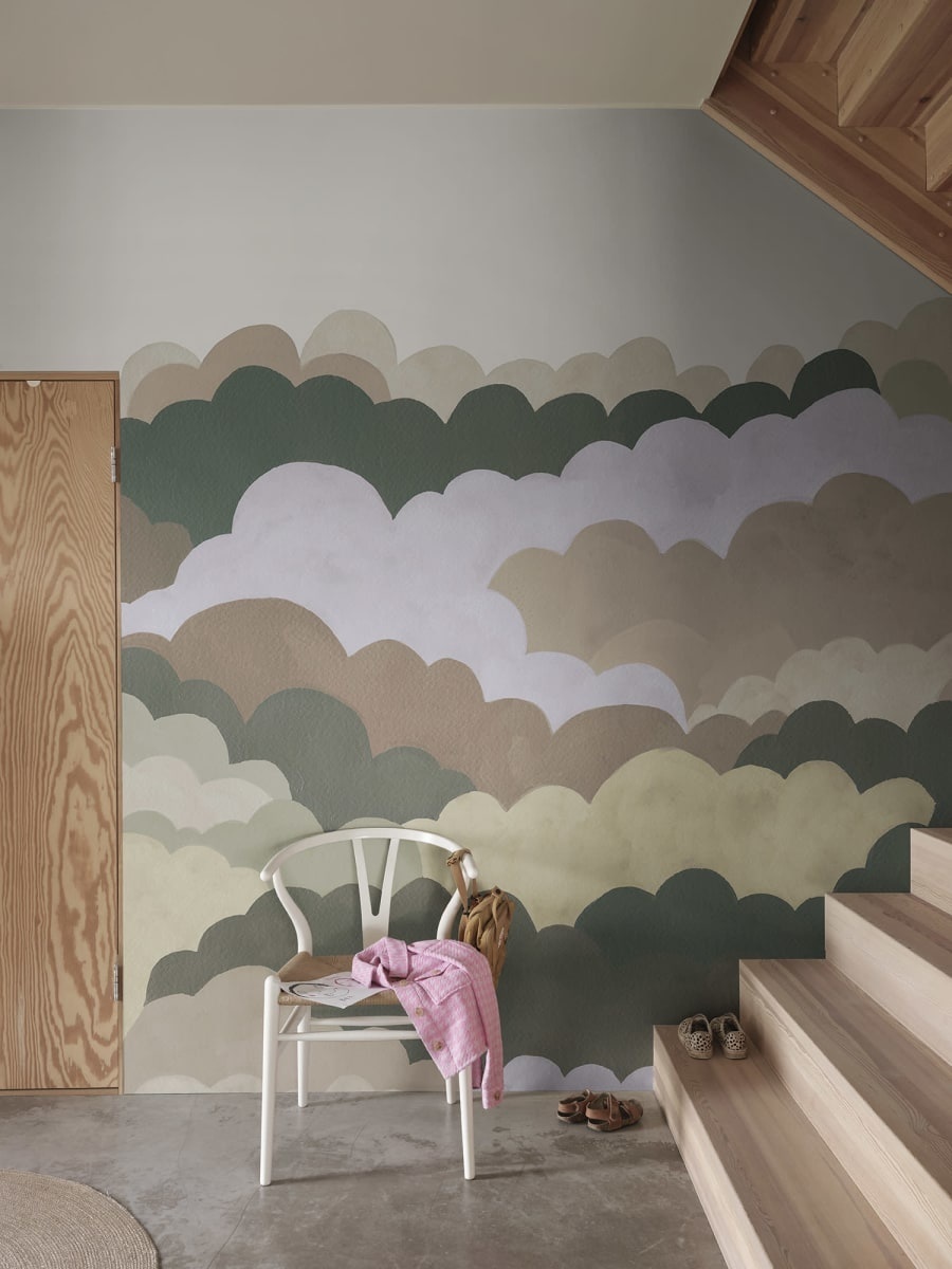 Fototapet, Fun Clouds, Green, Rebel Walls - 3