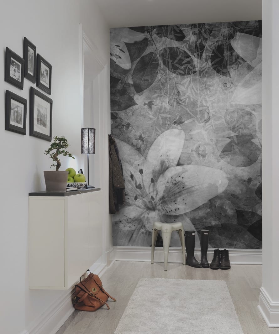 Fototapet, Garden of Dreams, Black & White, Rebel Walls