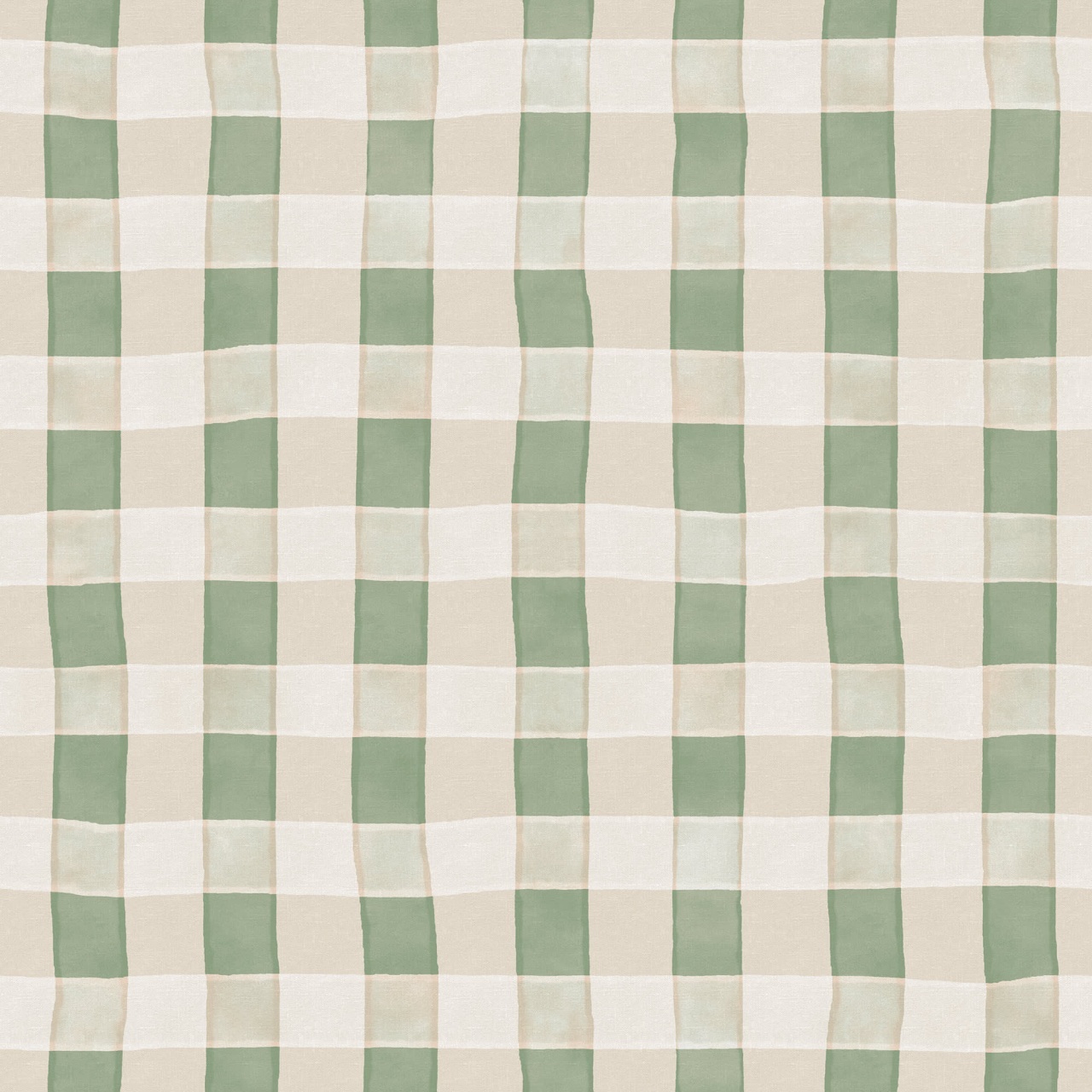 Fototapet, Gingham, Light Green, Rebel Walls - 2
