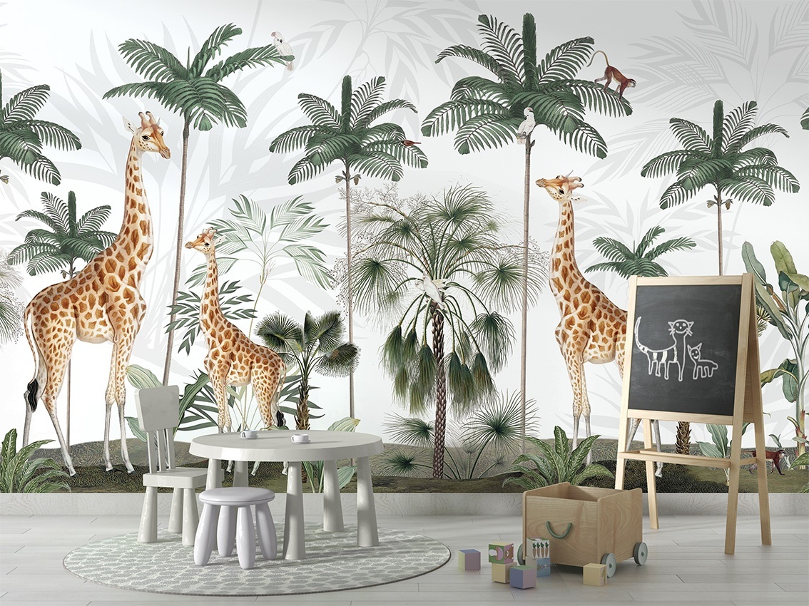 Fototapet Gracious Giraffes, Kikki Belle - 4