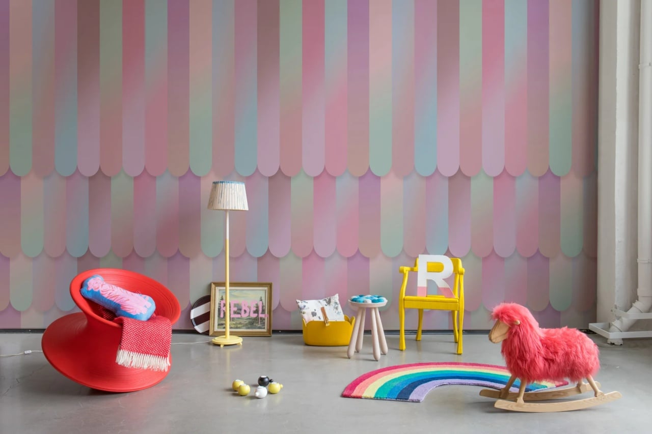 Fototapet, Gradient Stripes, Rainbow, Rebel Walls - 3