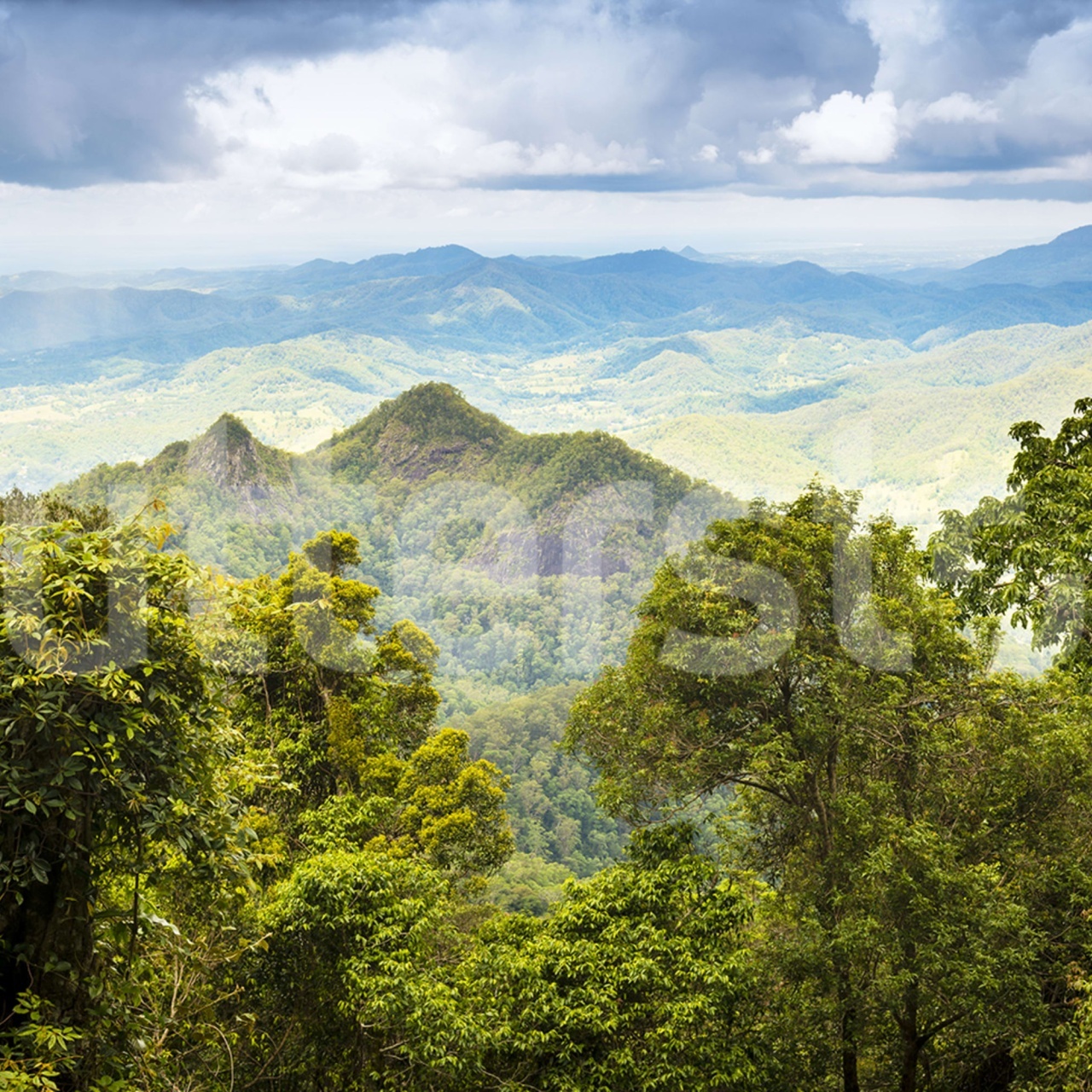 Fototapet, High Mountains, Green, Rebel Walls - 2