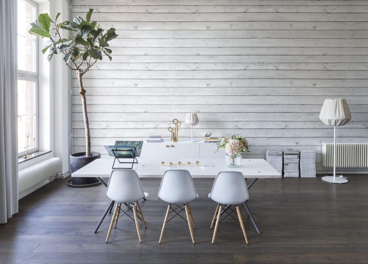 Fototapet, Horizontal Boards, White, Rebel Walls - 5