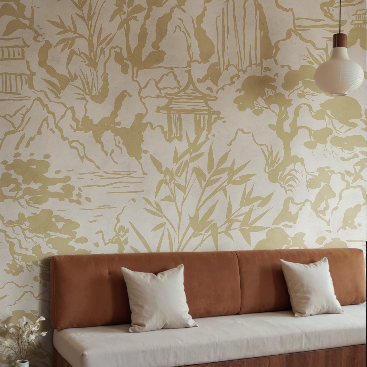 Fototapet, Ink Horizon, Beige, Rebel Walls