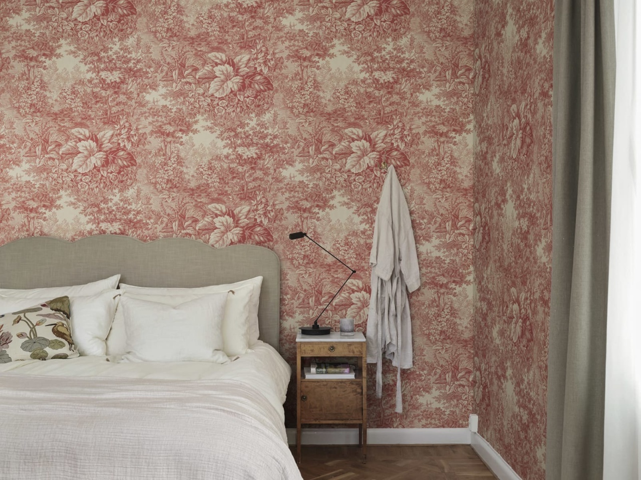 Fototapet lavabil, Forest Toile, Red, Sandberg