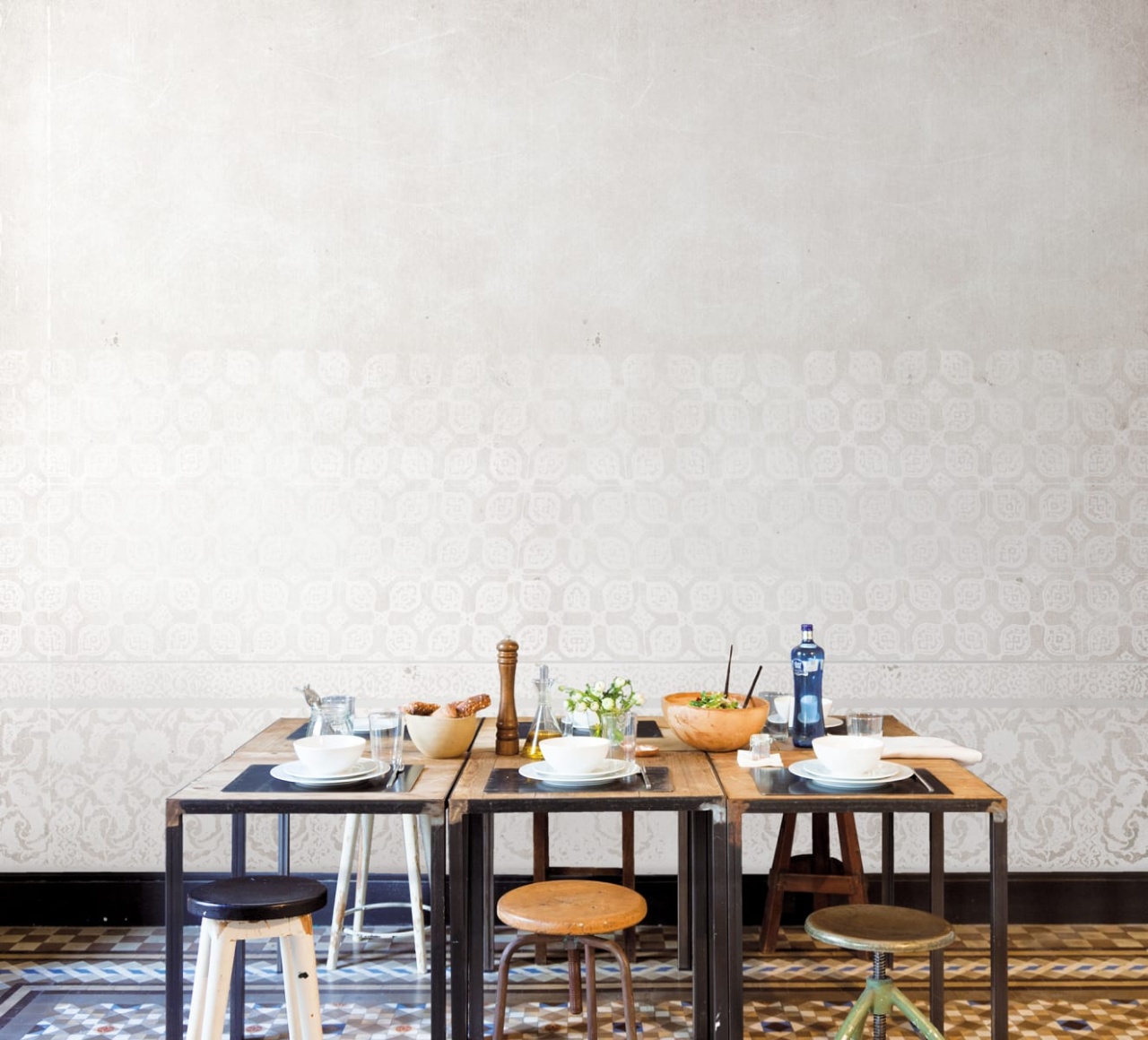 Fototapet lavabil, Tres Tintas & Rebel Walls, Mayolica