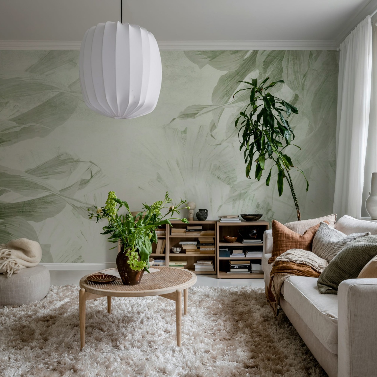 Fototapet, Leafy Dream, Green, Rebel Walls