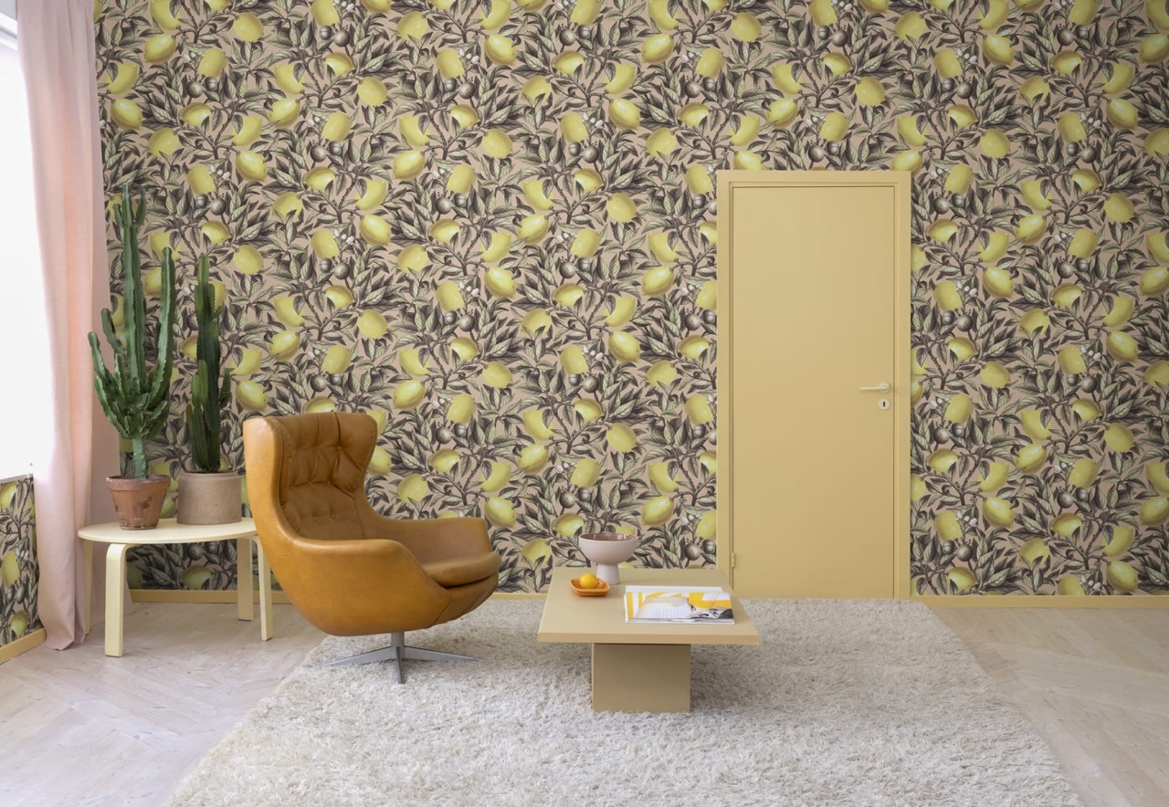 Fototapet, Lemon Tree, Pink, Rebel Walls - 3