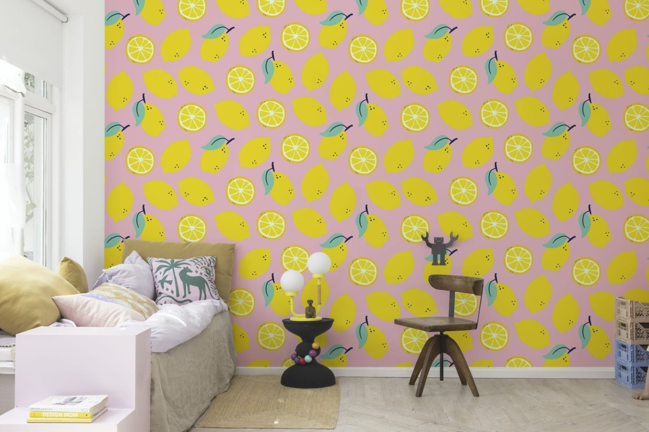 Fototapet, Lemons, Pink, Rebel Walls