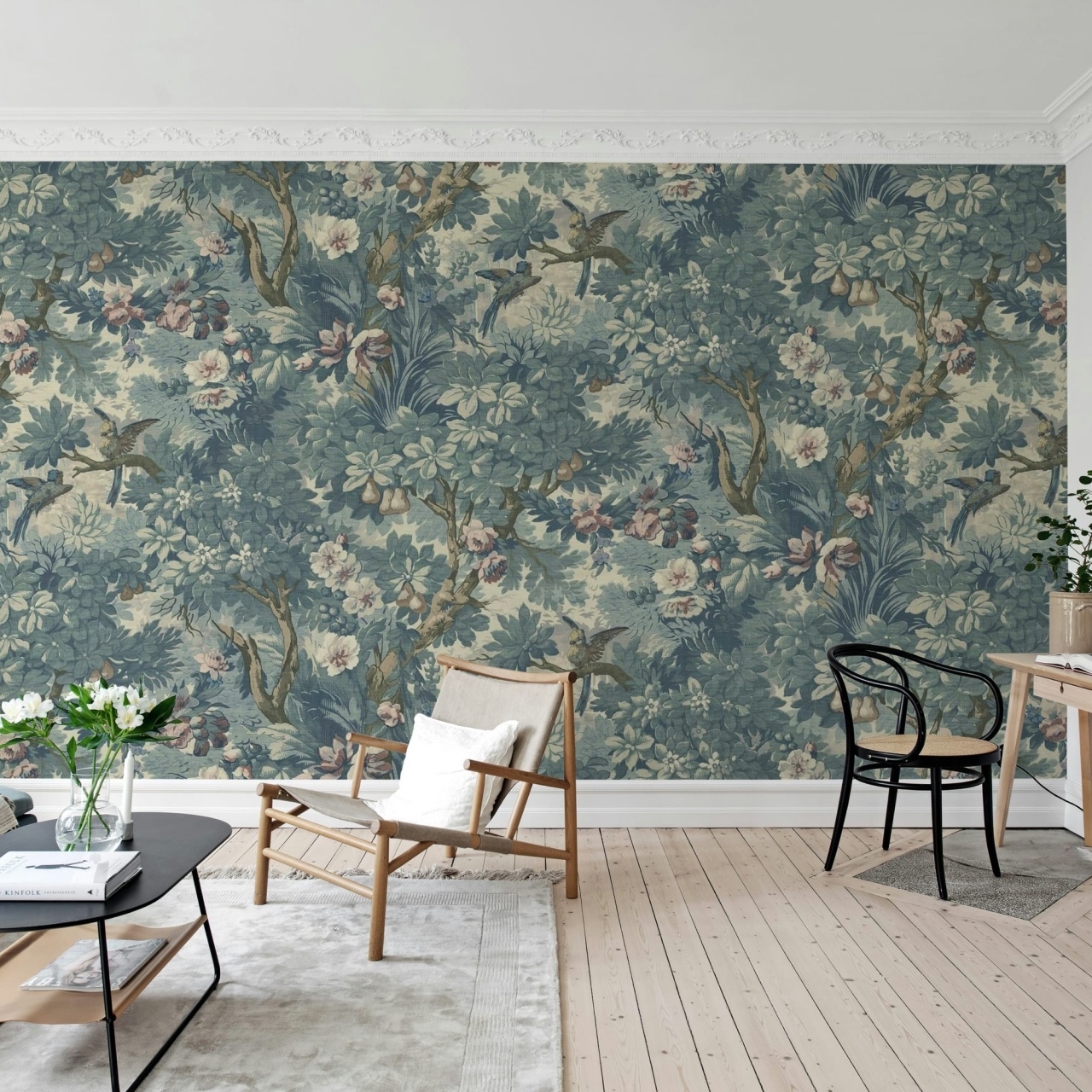Fototapet, Lush Grove, Light Blue, Rebel Walls