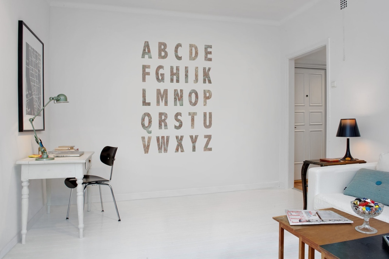 Fototapet, Map Alphabet, Rebel Walls - 4