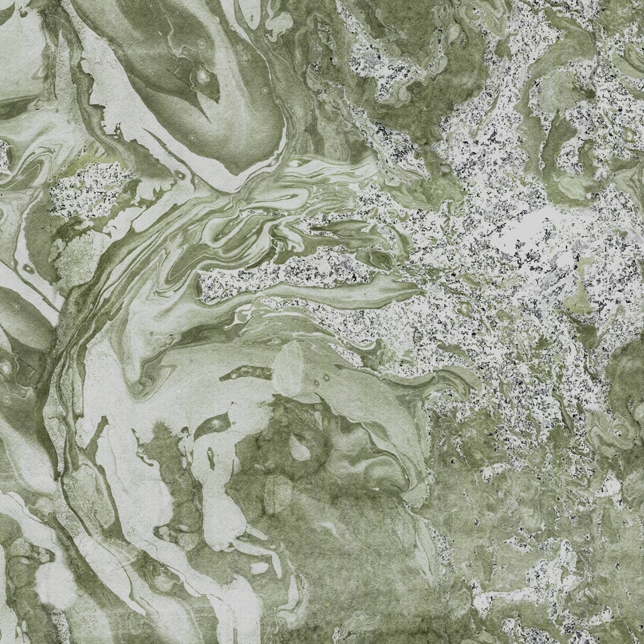 Fototapet, Marble Flow, Green, Rebel Walls - 2