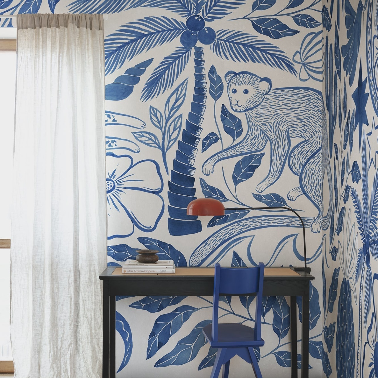Fototapet, Midnight Tropics, Blue, Rebel Walls - 3