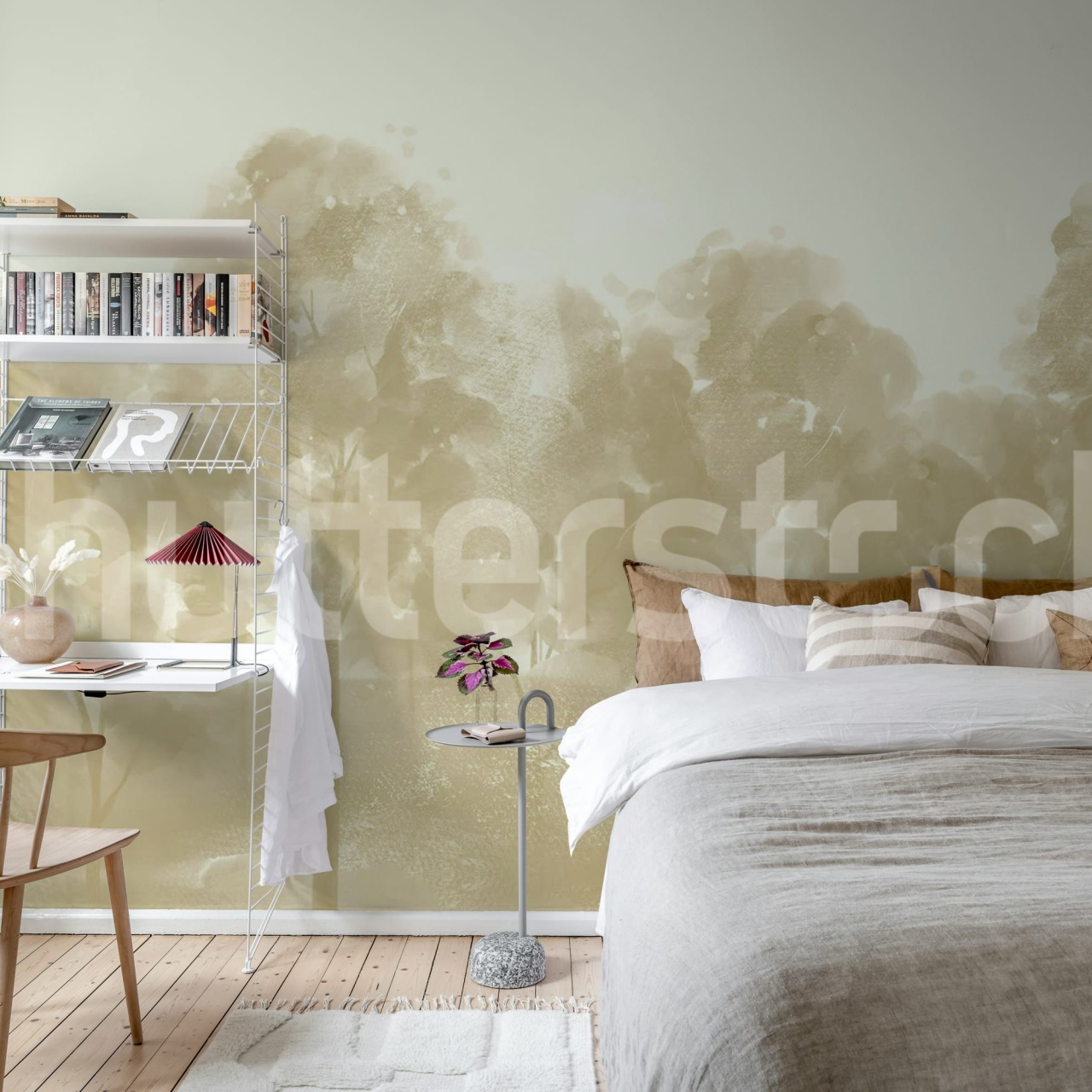 Fototapet, Misty Grove, Beige, Rebel Walls