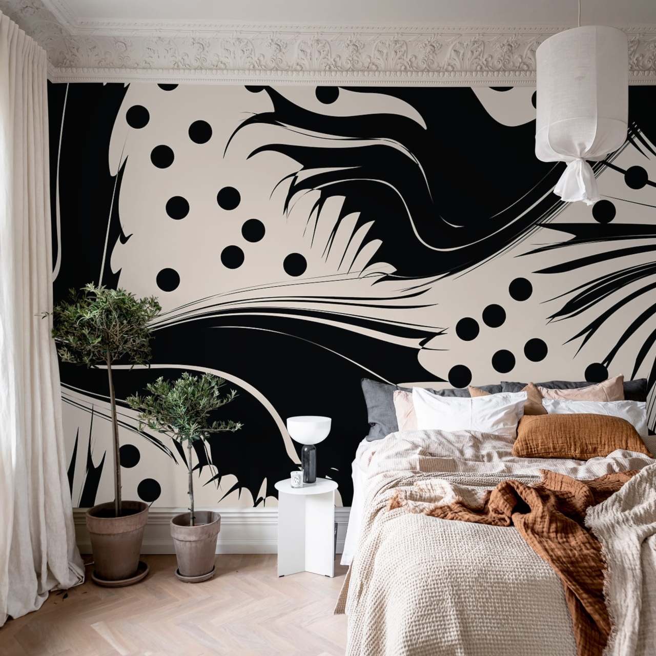 Fototapet, Modern Graphic, Graphite, Rebel Walls - 3