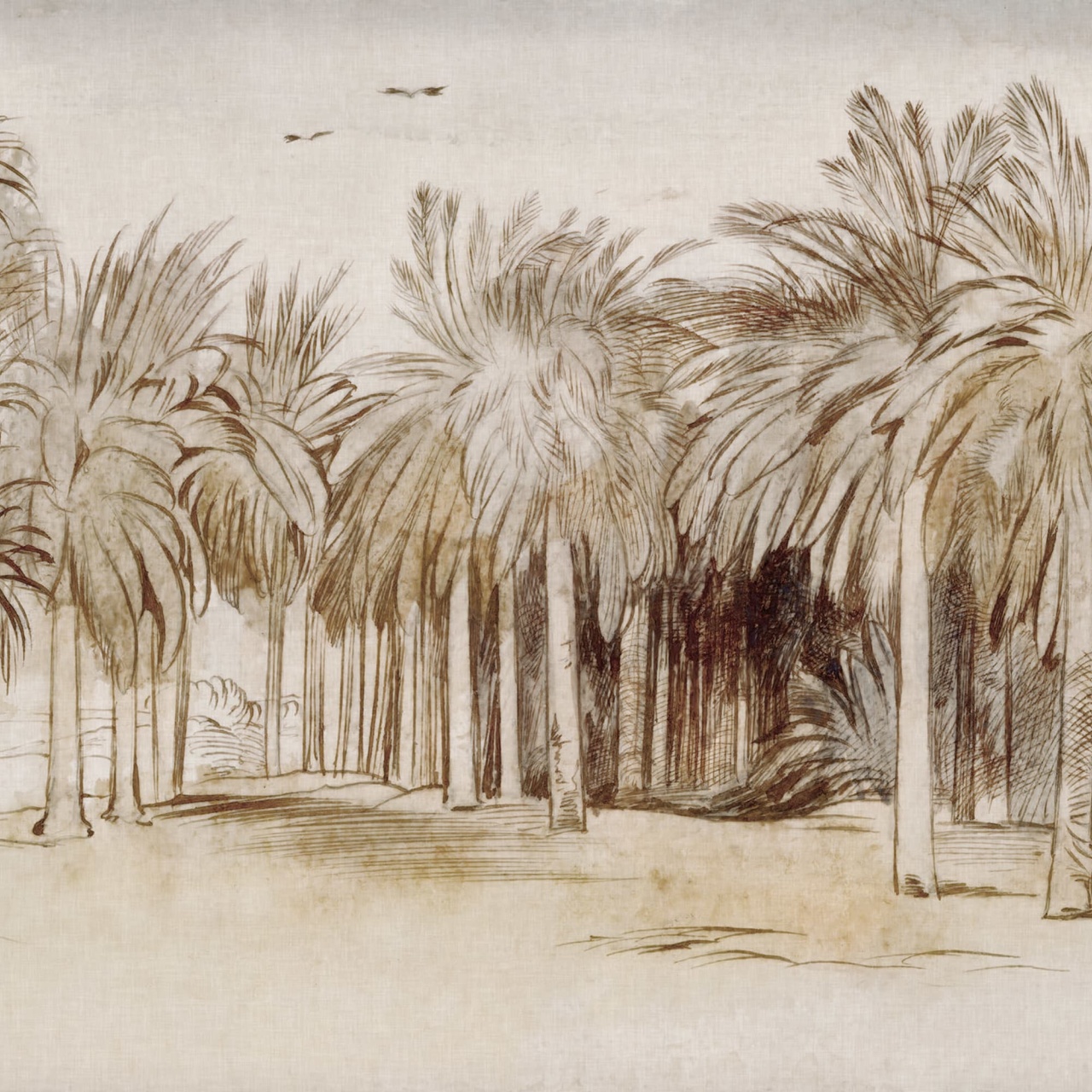 Fototapet, Ocean Palms, Beige, Rebel Walls - 2
