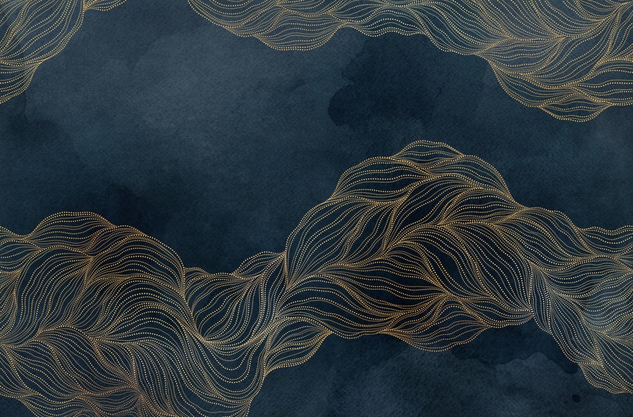 Fototapet, Opulence Dots, Midnight Blue, Rebel Walls — imaginea 2