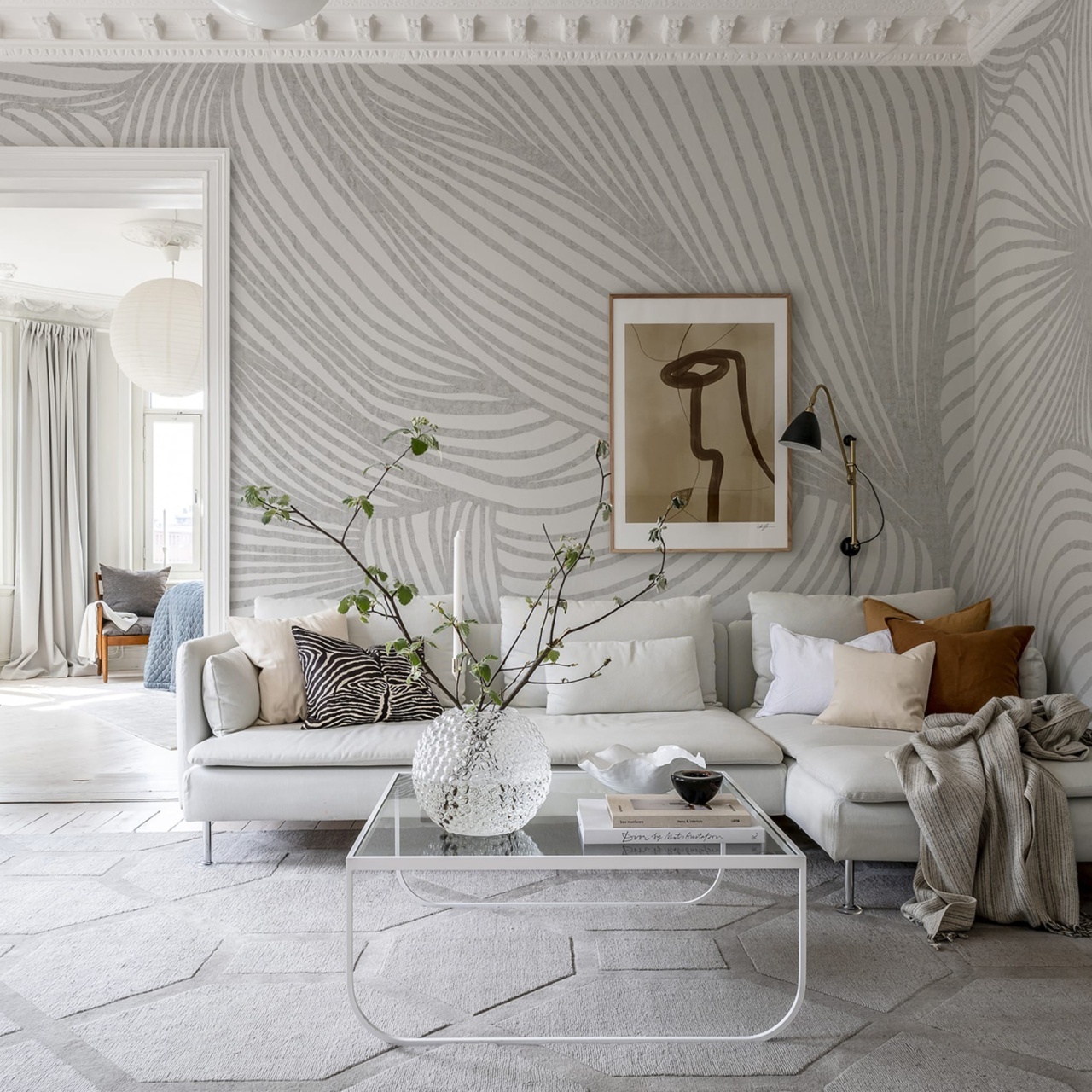 Fototapet, Opulence Lines, Grey, Rebel Walls - 3