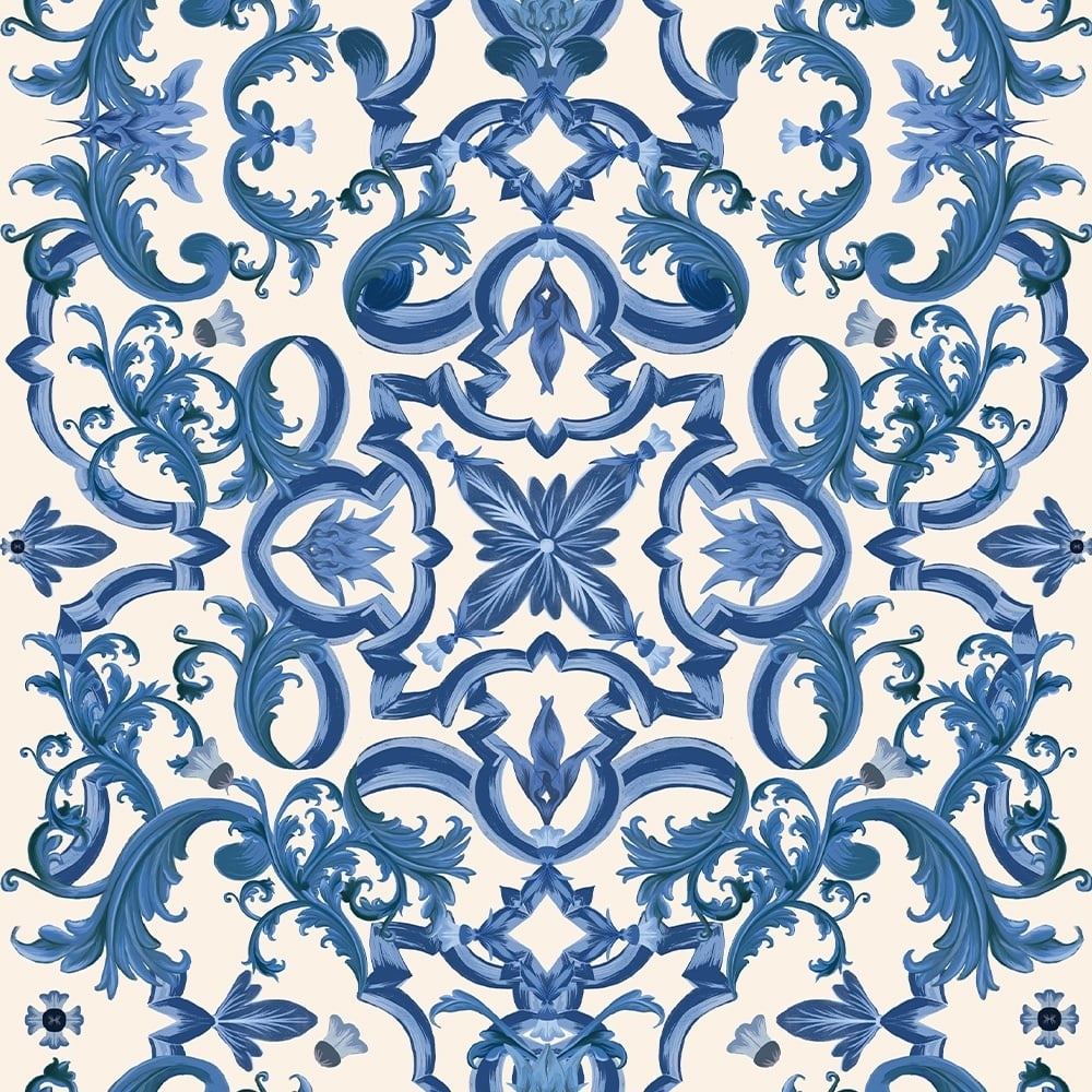 Fototapet Ornate Azul - personalizat, VLAdiLA - 4