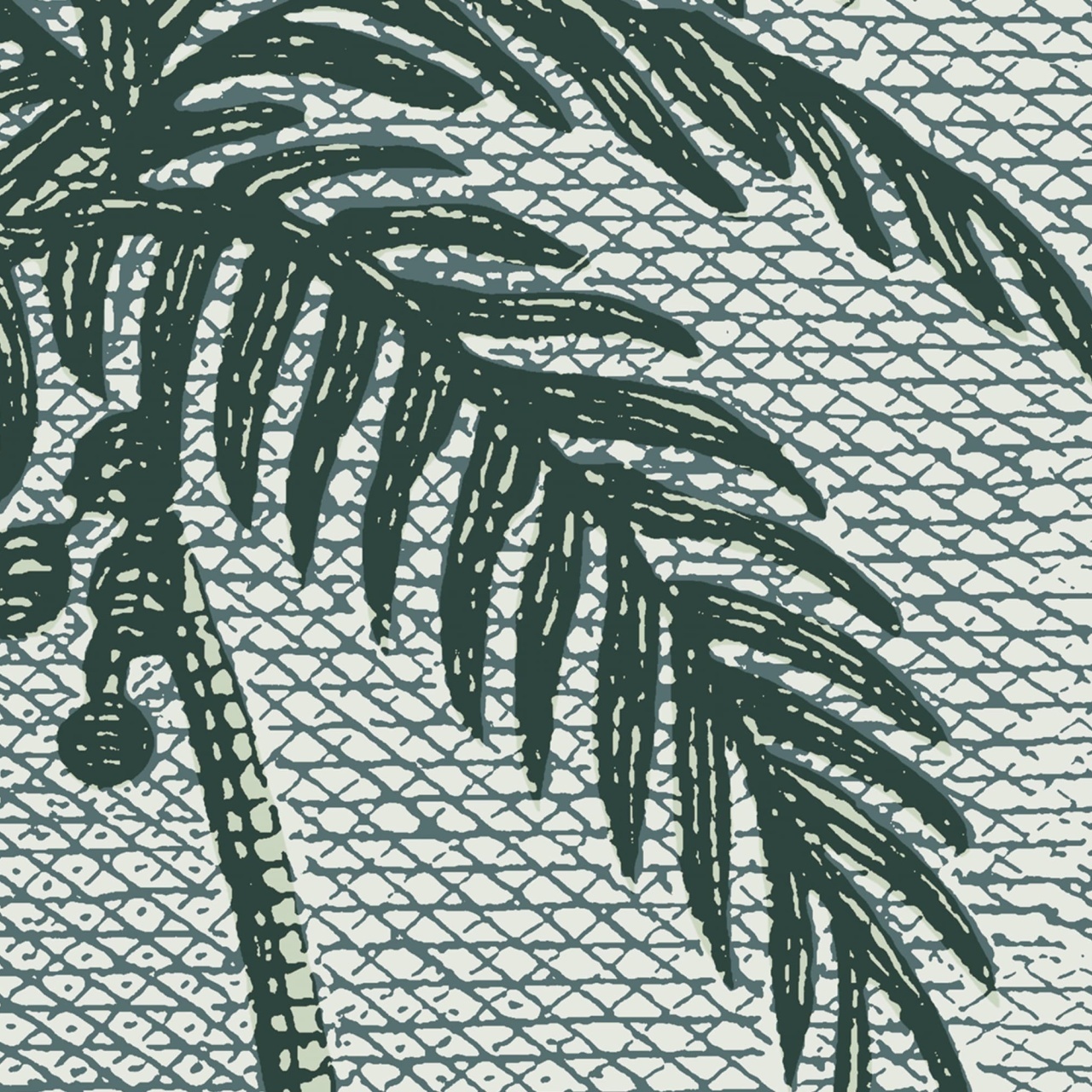 Fototapet, Palm Beach, Blue, Rebel Walls - 4