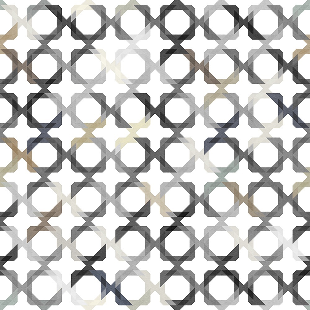 Fototapet, Patchwork Play, Grey, repetitiv, Rebel Walls - 2