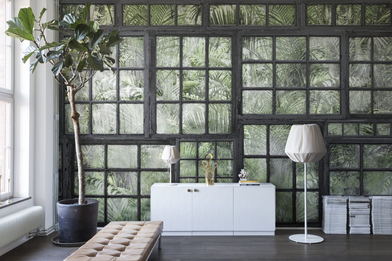 Fototapet, Perspective Jardin, Noir, Rebel Walls - 3