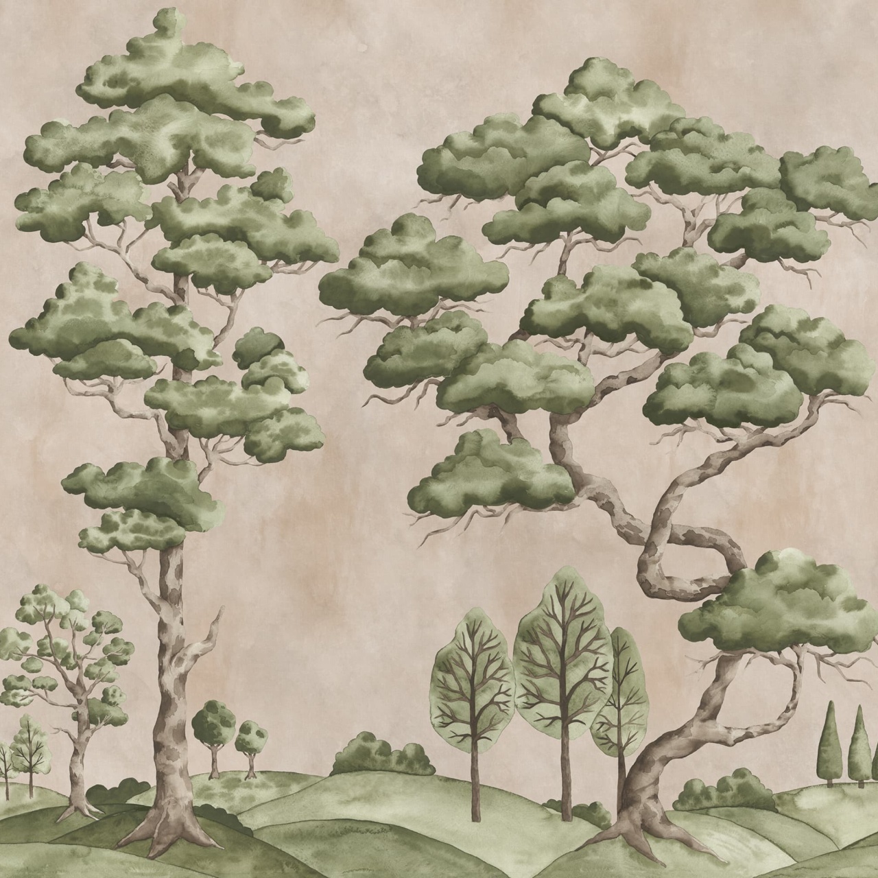Fototapet, Poetic Trees, Pink, Rebel Walls - 2