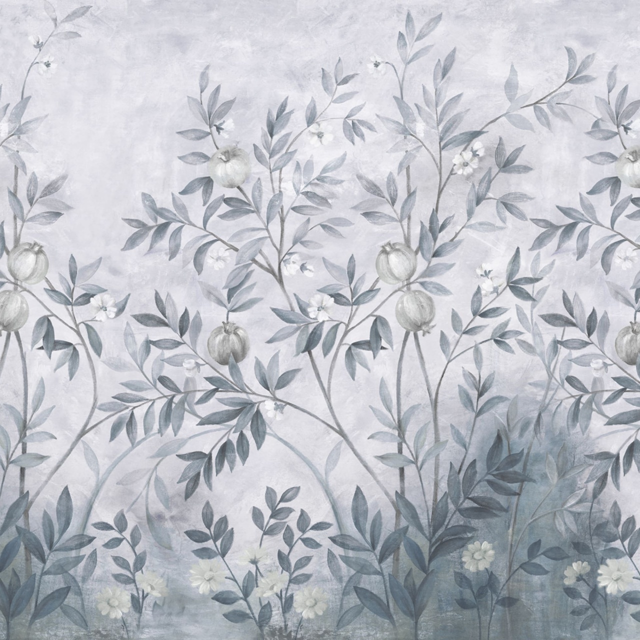 Fototapet, Pome Greenery, Blue, Rebel Walls - 2