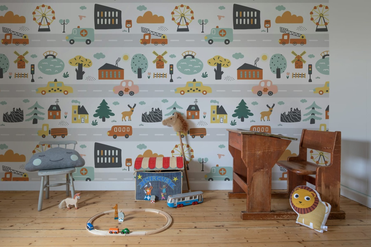 Fototapet, Roadmap, Pastel, Rebel Walls - 3